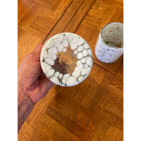 Pottery Barn White Tortoise Old Fashion set of 4 glasses - Picture 4 of 6